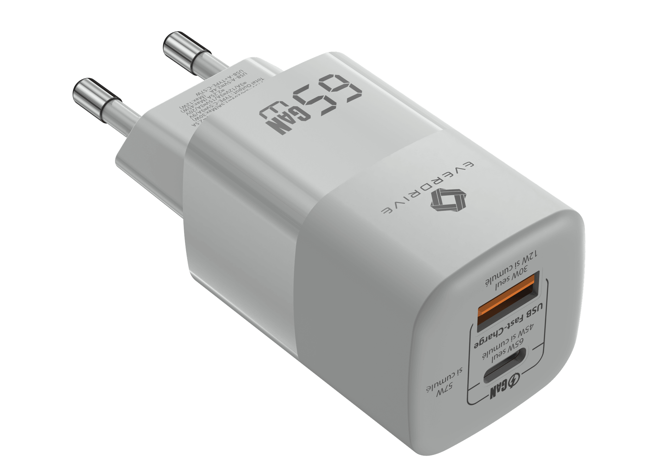 Chargeur GaN 65W Everdrive